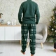 Мужская пижама теплая City Love из флиса полар S зеленая SNCCL7216green - изображение 3