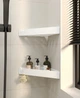 Полиця в ванну кімнату кутова NC Home Even біла 110365 - зображення 3