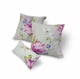 Комплект декоративних подушок Firanka Flowers 40х40см 2шт 32х17см 1шт м'ятні та бірюзові (п_0602) - зображення 1