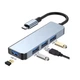 Перехідник обладнання Lucom USB Type-C-3.0Ax4 (HUB) Pas Aluminum срібний(62.09.8453) - зображення 3