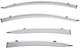 Дефлекторы окон Wellvisors с хромированным молдингом передние и задние Acura ILX 2013-2022 4 шт (3-847AC010) - изображение 1