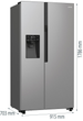 Side-by-side холодильник Gorenje Superior Line NRR9185ESXL1 + Вакуумний пакувальник GORENJE VS120E PRO у подарунок! - зображення 17