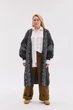 Кардиган "Вояж" сіро-білий, розмір 4XL-5XL - зображення 5