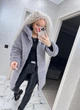 Fashions • Шуба женская под шиншиллу Mavis Fashions 58 серый (№037К-1/ш-бр) - изображение 8