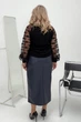 Fashions • Кофта женская Ариадна Fashions 52-56 черный (#456/а-ел) - изображение 2
