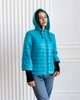 Fashions • Куртка женская с довязом на рукавах "Dream" Fashions 56 бирюза (№3508-мк) - изображение 1