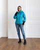 Fashions • Куртка женская с довязом на рукавах "Dream" Fashions 56 бирюза (№3508-мк) - изображение 4
