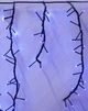 Уличная гирлянда бахрома Фейерверк 240 LED, 2,5x0,6м, черный каучук, 220В, IP65, Синий - изображение 2