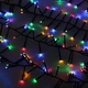 Уличная гирлянда бахрома Фейерверк 240 LED, 2,5x0,6м, черный каучук, 220В, IP65, Мультиколор - изображение 3