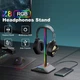 Подставка для игровых наушников New Bee Z8 с RGB подсветкой Black - изображение 2