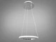LED підвісна люстра в спальню, THE LIGHT 26 Вт, хром - зображення 2