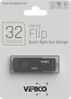 Флеш память USB Verico Flip 32GB USB 2.0 Black (1UDOV-R0BK33-NN) - изображение 2