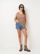 Футболка женская Zara 3920/107 S Коричневая (03920010798025) - изображение 3