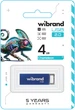 Флеш память USB Wibrand Chameleon 4GB USB 2.0 Blue (WI2.0/CH4U6U) - изображение 2