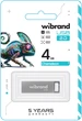 Флеш память USB Wibrand Chameleon 4GB USB 2.0 Silver (WI2.0/CH4U6S) - изображение 2