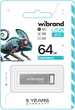 Флеш память USB Wibrand Chameleon 64GB USB 2.0 Silver (WI2.0/CH64U6S) - изображение 2