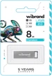 Флеш память USB Wibrand Chameleon 8GB USB 2.0 Silver (WI2.0/CH8U6S) - изображение 2