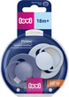 Пустышка силиконовая динамическая Lovi Prime 18 мисяцев 2 шт Baby Blue/Blue (34/419) - изображение 1