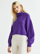Свитер вязаный женский H&M 1095218004c15 M Фиолетовый (KC1000000043313) - изображение 1