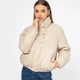 Жіноча куртка-пуховик з екошкіри світло-бежевий 95_9D_100_9_2XL, XXL - изображение 2