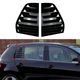 Накладки на окна задней двери Volkswagen Golf MK5 V MK5 2003 - 2008 уголки жабры 2шт цвет Черный - изображение 1