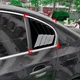 Накладки на окна задней двери BMW 5 series E60 2004-2010 уголки жабры 2шт цвет Черный - изображение 8