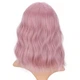 Парик AISI волнистые волосы с челкой 35 см розовый WS751 pink - изображение 6
