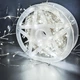 Світлодіодна гірлянда мішура "Роса", 30м, 900 LED, від мережі 220V, прозорий провід, Білий - зображення 2