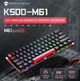 Механічна клавіатура на магнітних світчах MACHENIKE K500-M61, 61 key PBT, RGB, Win/Mac OS, УКР/АНГЛ, BLACK/ЧОРНА (К500-М61) - изображение 9
