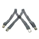 Подтяжки Gofin серые мужские Х образные 4 см PBX-5507 - изображение 1