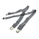 Подтяжки Gofin серые мужские Х образные 4 см PBX-5507 - изображение 2
