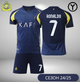 Форма футбольна дитяча C.Ronaldo (Роналдо) 7 Al Nasr (Аль-Наср) 24/25, р. 22 зріст 120-130см. темно-синя - зображення 1