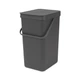 Ведро мусорное Brabantia Sort&Go 16 л серое (109966) - изображение 1