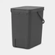Ведро мусорное Brabantia Sort&Go 25 л серое (129940) - изображение 3