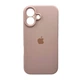 Защитный чехол-накладка Silicone Full Case AA Camera Protect для Apple iPhone 16 Pink Sand (FullAAi16-15) - изображение 1