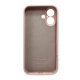 Защитный чехол-накладка Silicone Full Case AA Camera Protect для Apple iPhone 16 Pink Sand (FullAAi16-15) - изображение 2