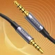 Аудіо кабель UGREEN AUX 3.5 мм 4-Pole M/M Audio Cable Alu Case 2m Black (UGR-20782) - зображення 4