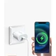 Мережевий зарядний пристрій WUW C178 20 Вт USB-C PD/QC білий - зображення 4