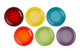 Набір із 6 десертних тарілок Le Creuset Rainbow 22 см різнокольоровий (79285228359006) - зображення 1