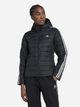 Kurtka przejściowa damska z kapturem adidas Hooded Premium Slim Jacket HM2612 38 Czarna (4066747400356) - obraz 1