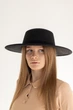 Шляпа фетровая канотье D.Hats с полями 10 см цвет черный - изображение 2