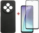 Комплект чехол для смартфона + стекло DENGOS Carbon для Xiaomi Redmi 14C Black (DG-KM-119) - изображение 1