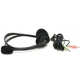 Навушники Defender Aura 102, 2x3.5-мм, мікрофон, регулятор гучності на кабелі, 32 Ом, 85 дБ, 1.8 м Black - зображення 2