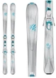Лижі гірські (комплект) K2 BELUVED 78 TI+ER3 10 COMPACT 163см Silver/turquoise (10B0405.141.1+10B1012.141.2) O - изображение 2