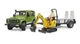 Ігровий набір Bruder Машинка Land Rover Defender з причепом, екскаватором JCB та фігуркою людини 1:16, 02593 - зображення 1