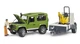Ігровий набір Bruder Машинка Land Rover Defender з причепом, екскаватором JCB та фігуркою людини 1:16, 02593 - зображення 5