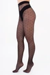 Колготки с узором в мелкое сердечко Giulia LOVERS 20 (4) 2 Black-nero, капроновые колготки, колготки с рисунком, колготки с сердечками - изображение 1