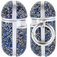 Протиударний TPU Чохол Bling World Rock Diamond для Навушників AirPods 1/2 Синій - зображення 3