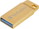 Флеш память USB Verbatim Metal Executive 64GB USB 3.2 Gen1 Gold (99106) - изображение 2