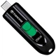 Флеш память USB Transcend JetFlash 790C 256GB USB Type-C Black/Green (TS256GJF790C) - изображение 2